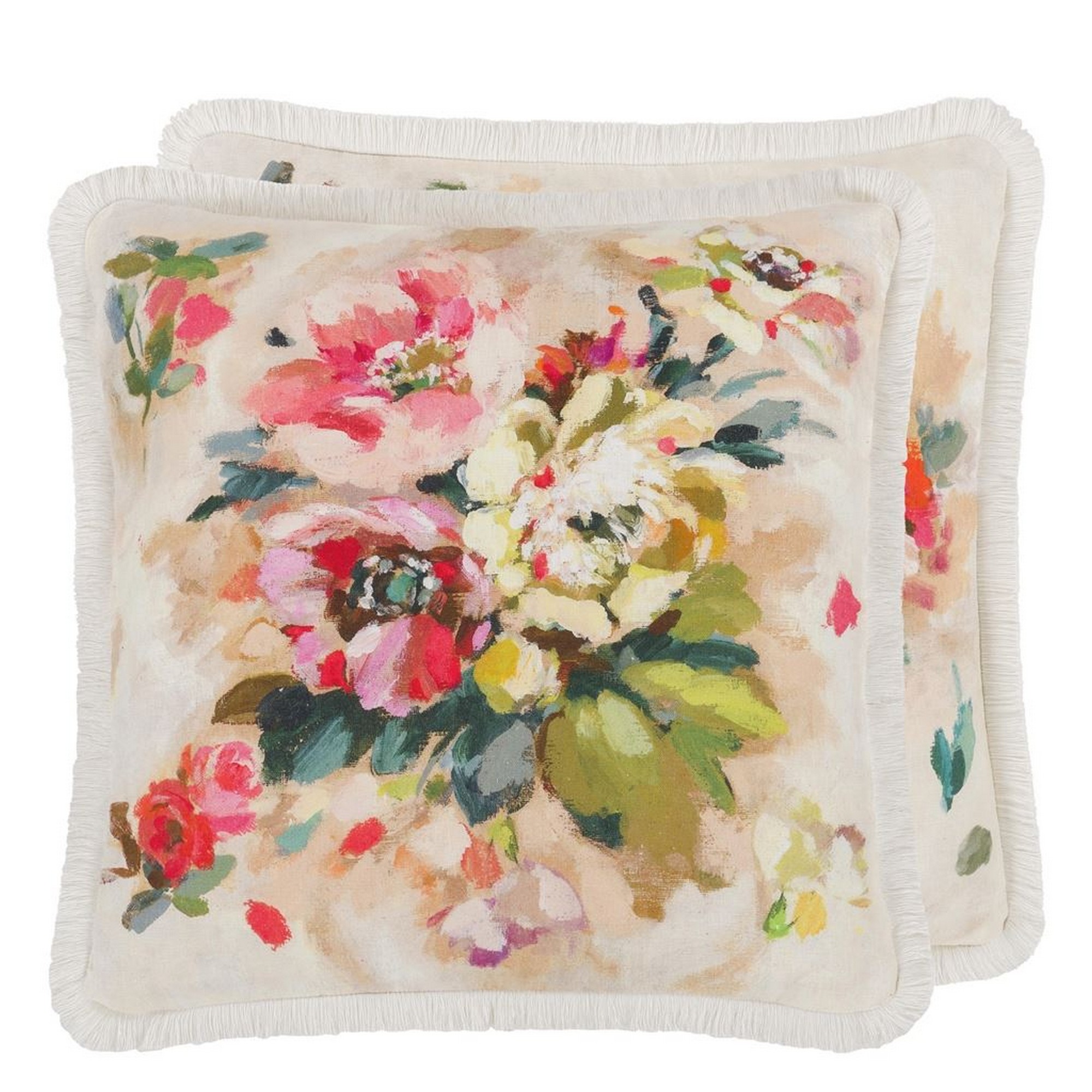 Giardino Di Rose Cushion By Designers Guild In Nasturtium Pink